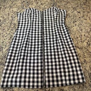 Forever 21 Black and White Checkered Mini Dress
